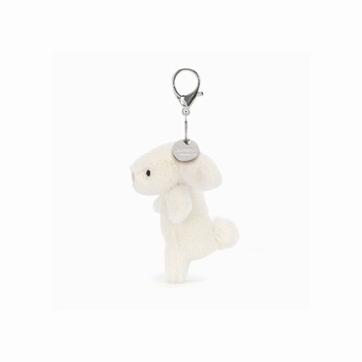 Jellycat Bashful Bunny Cream Bag Charm Australia | 017483TRK